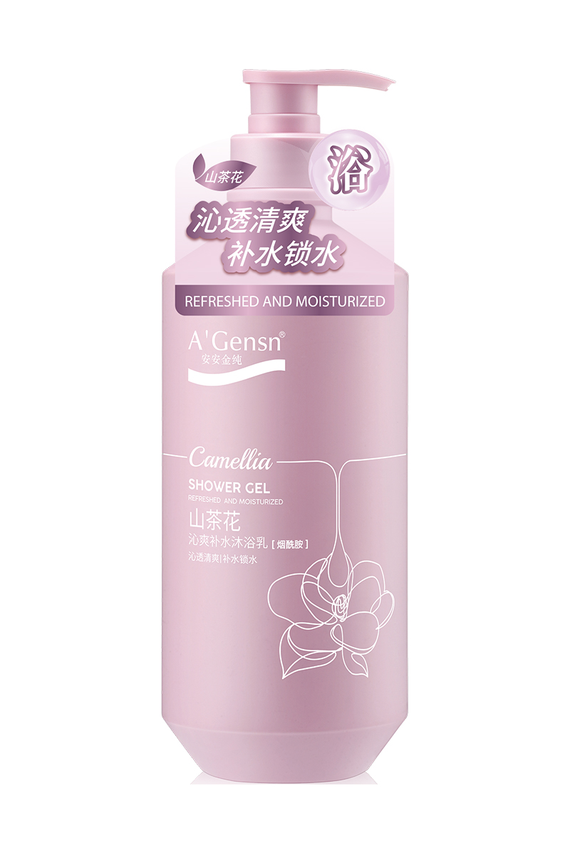安安金純山茶花沁爽補水沐浴乳